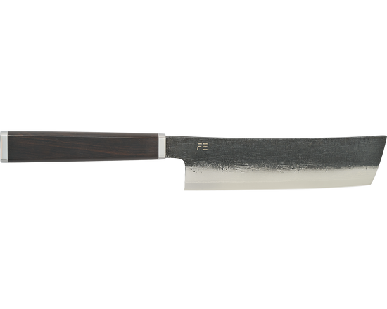 Damascus Ebony Nakiri 165mm
