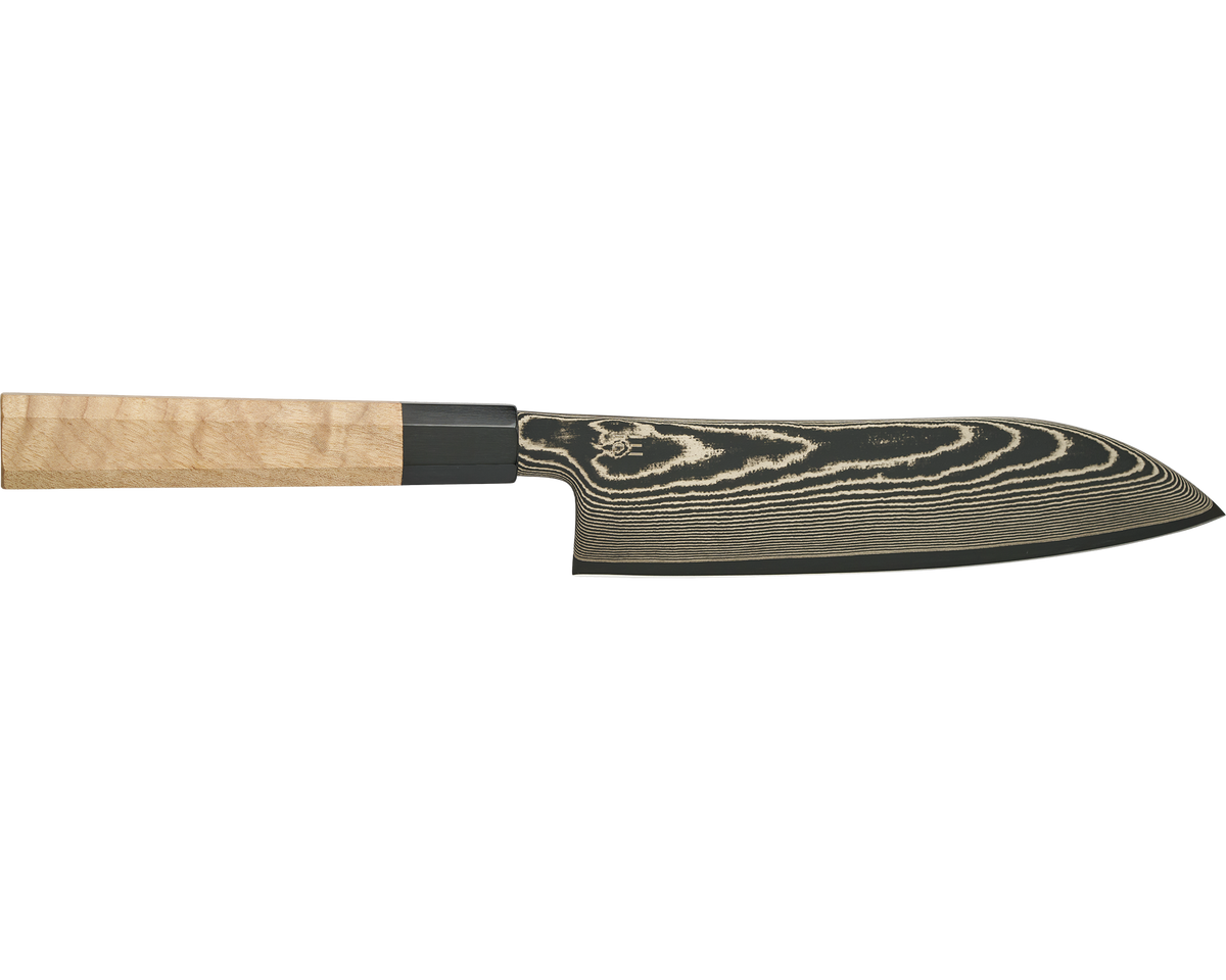 Damascus Maple Santoku 180mm
