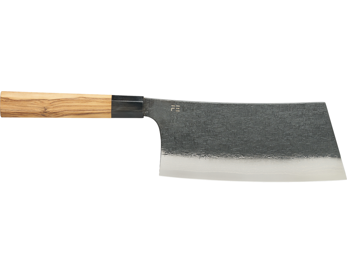 Damascus Olive Cleaver 180mm