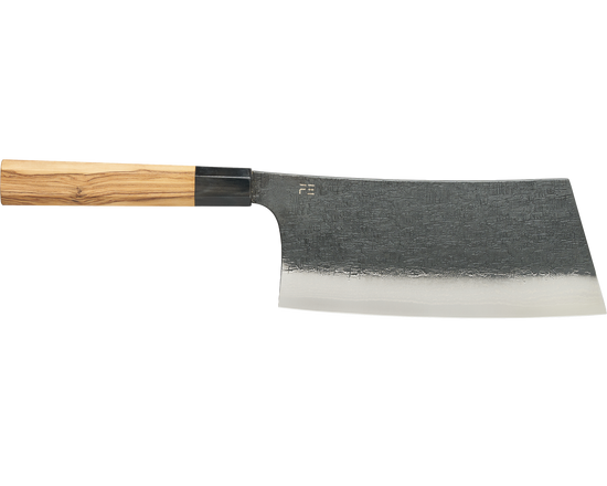 Damascus Olive Cleaver 180mm
