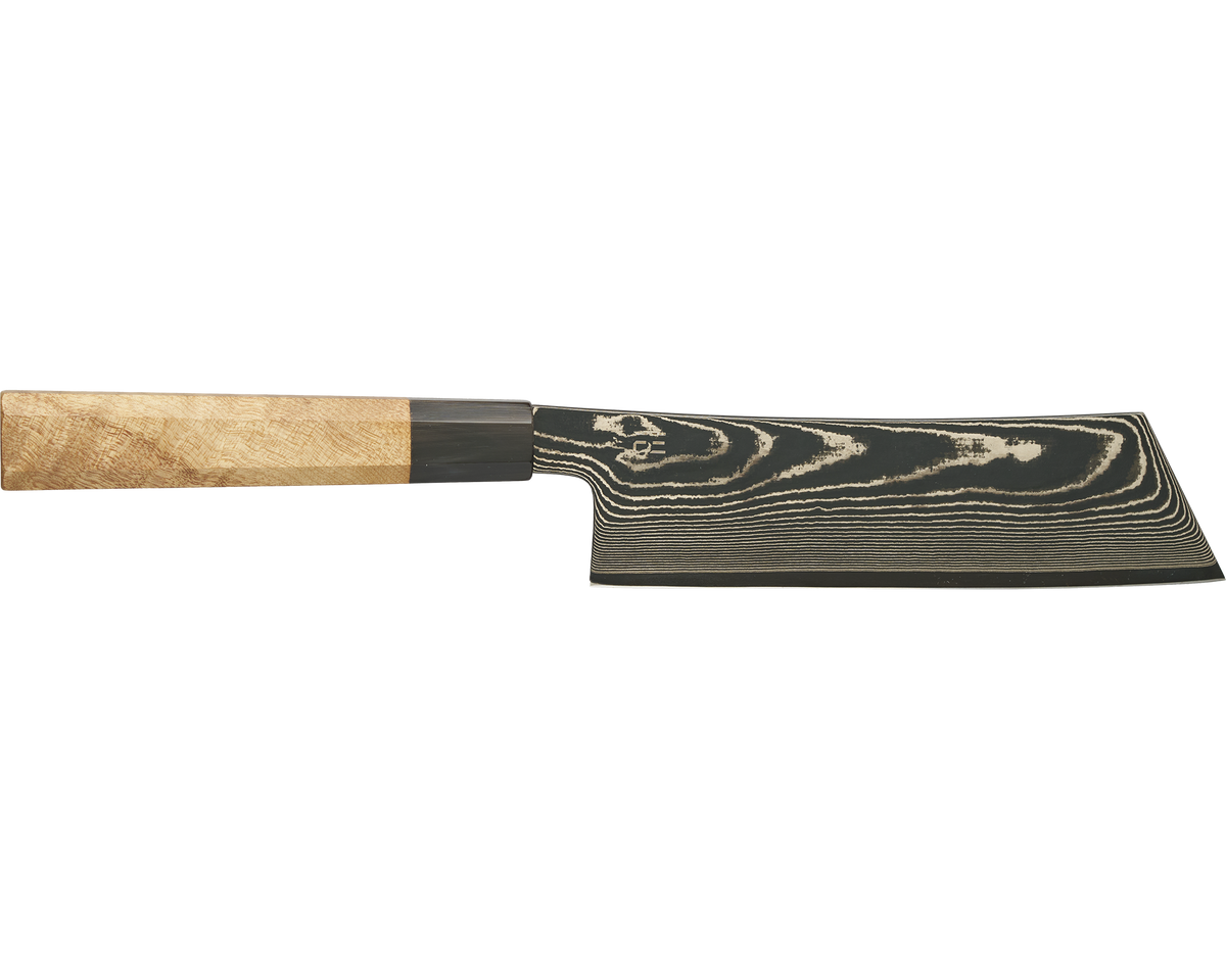 Damascus Maple Kiritsuke Nakiri 165mm
