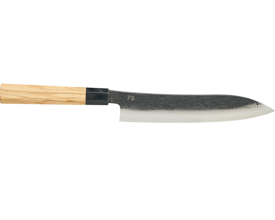 Damascus Olive Gyuto 210mm-[FE]-[Chinese-Kitchen-Knives]