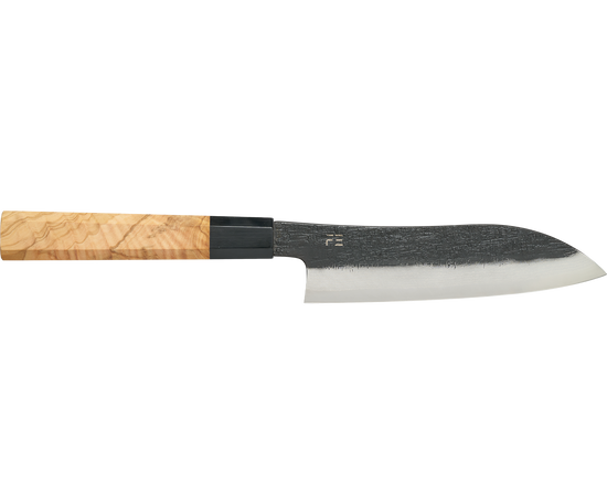 Damascus Olive Santoku 150mm