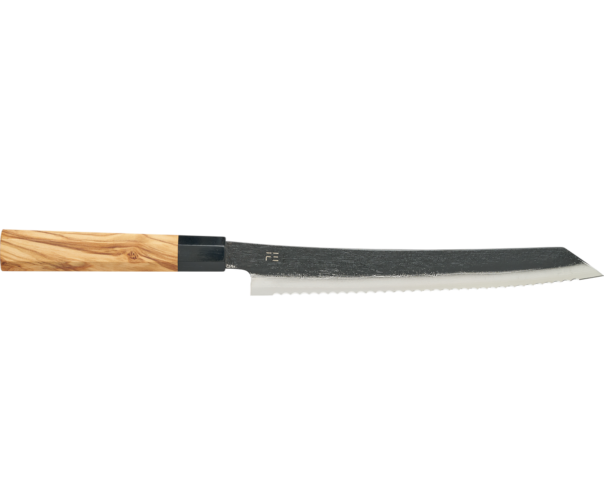 Damascus Olive Bread Knife 230mm