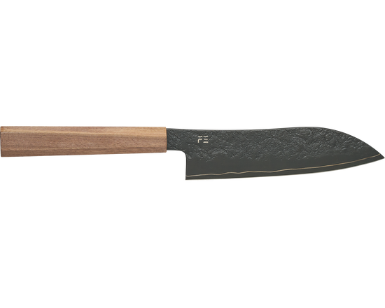 Full Black Walnut Santoku 165mm