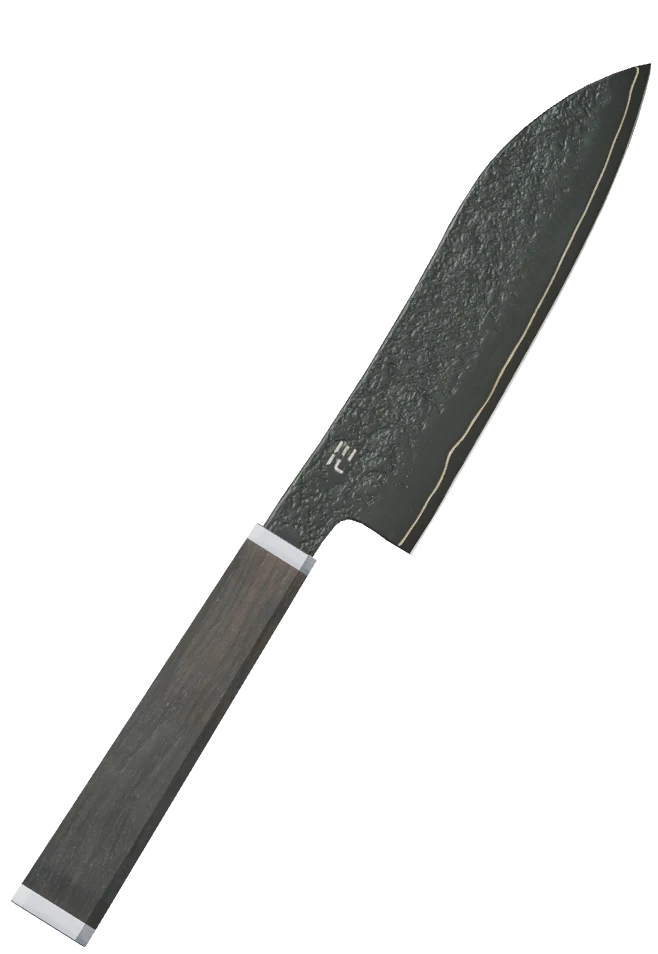 Full Black Ebony Santoku 165mm