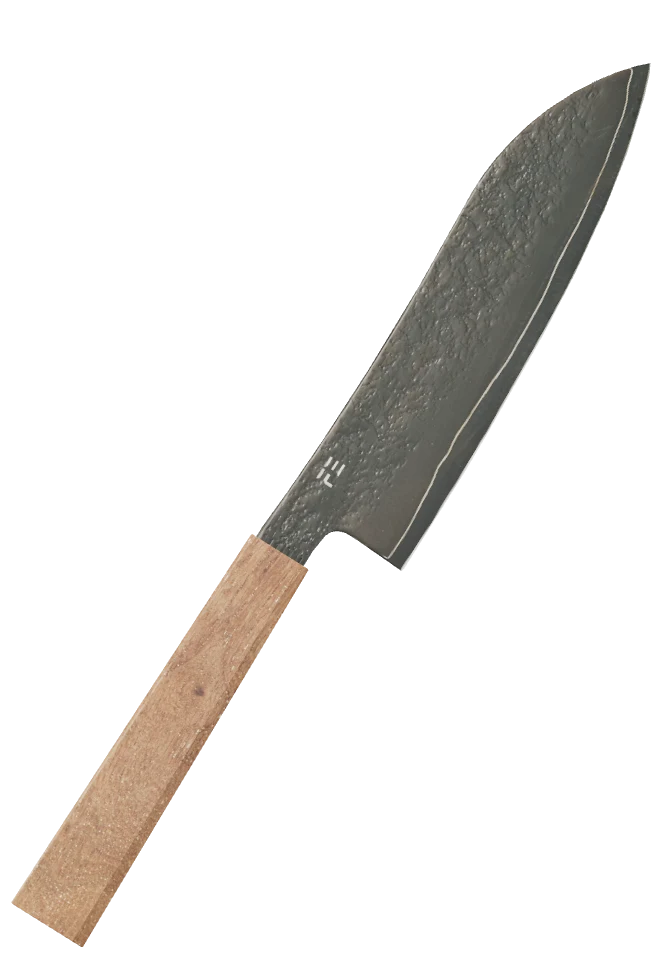 Full Black Walnut Santoku 180mm